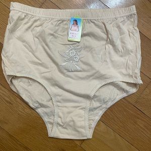 JAVEL Women's  BRIEF EMBROIDERY Underwear 100% Cotton Size XL -8.